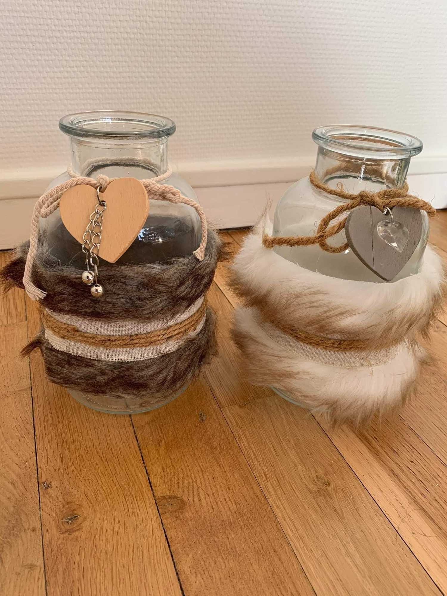 Vase/Photophore hiver à Reims